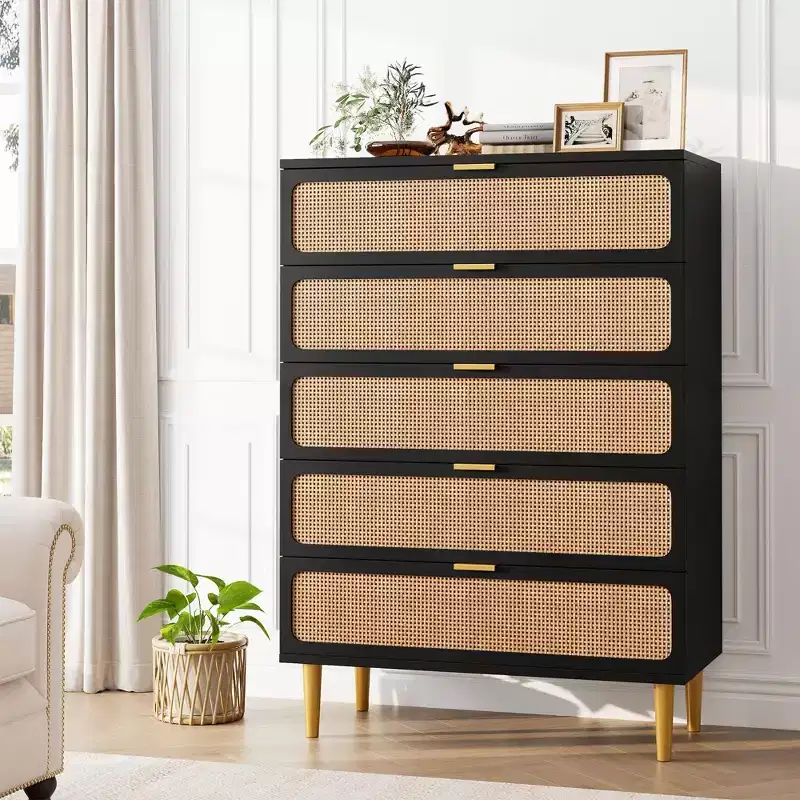 5-Drawer Rattan Dresser | 47