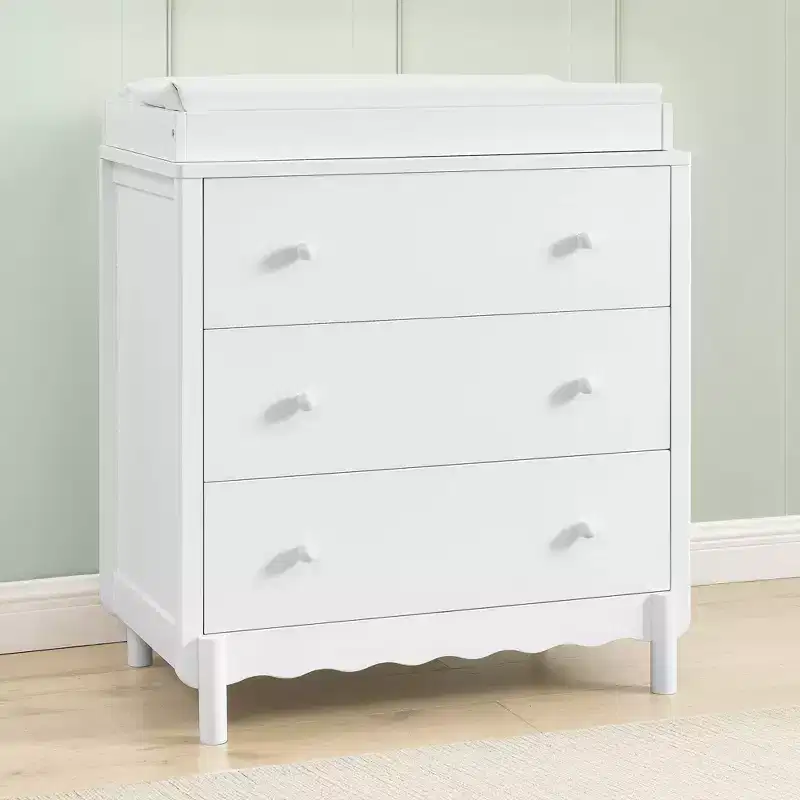 3 Drawer Dresser with Changing Top