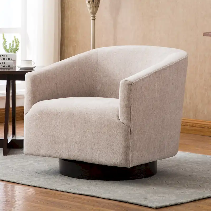 Copper Grove Pregrada Wood-base Swivel Chair