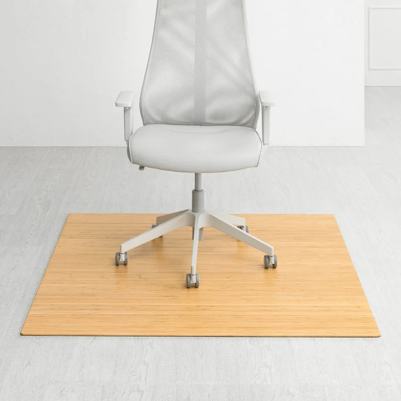 Jani Eco Bamboo Standard Rectangular 5 x 4 ft Chair Mat