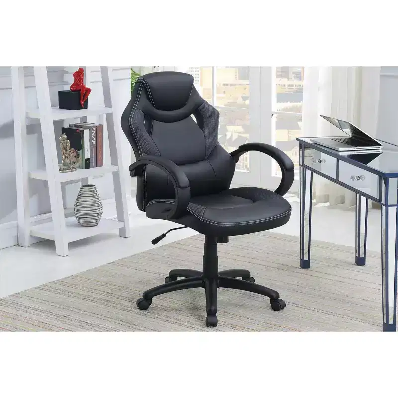 TUYOHW Swivel Gaming Chair with Adjustable Height&Wheels,Ergonomics Office Chairs Video Game Chaise for Office&Home,Upholstery Leisure Chair
