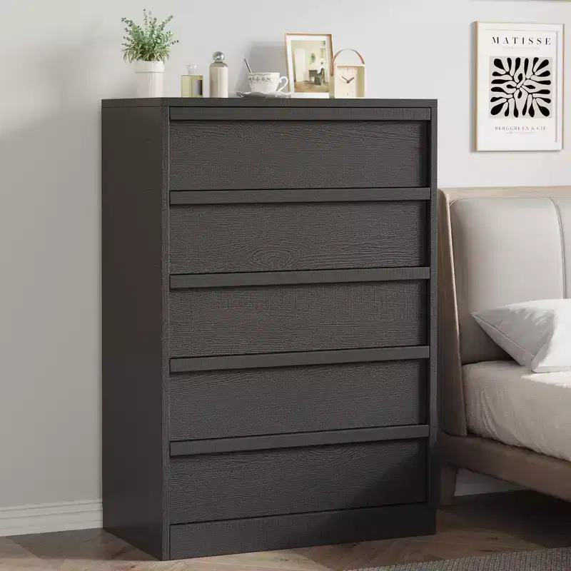 7 Drawer Dresser for Bedroom, 46 Tall Modern Chest of Drawers with Storage, Wooden Dresser Organizer for Entryway,Living Room,Bedroom