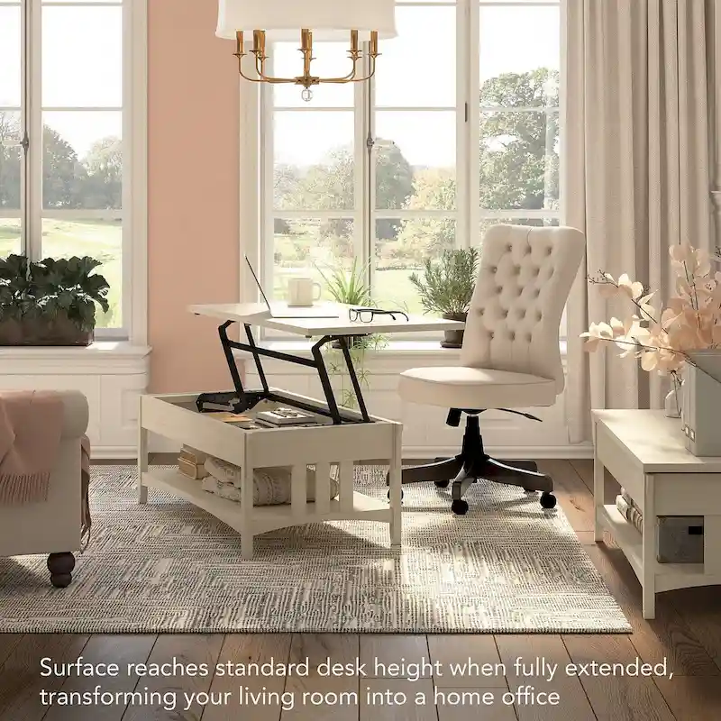 Salinas Lift Top Coffee Table Desk with Storage by Bush Furniture