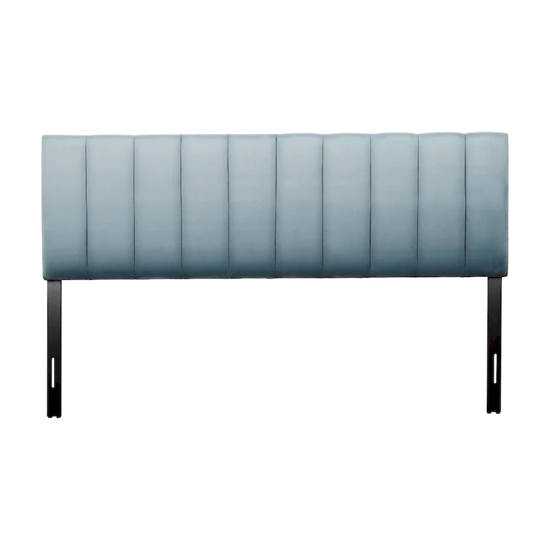 CorLiving King Size Helena Velvet Tufted Headboard
