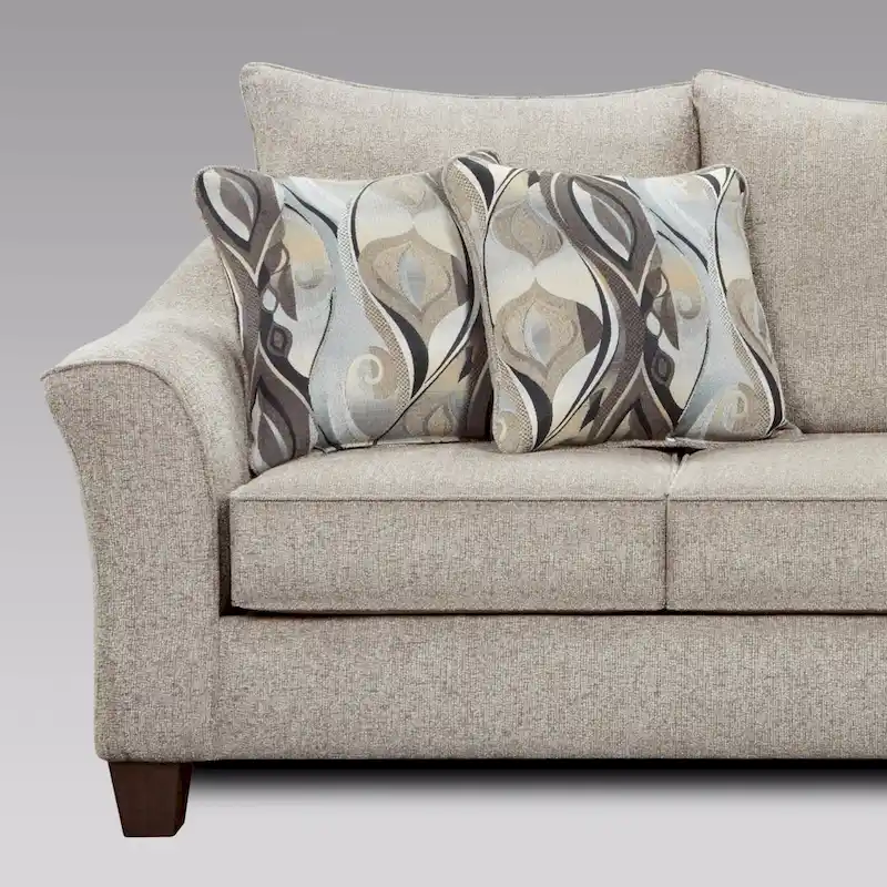 Fabric Pillowback Sofa
