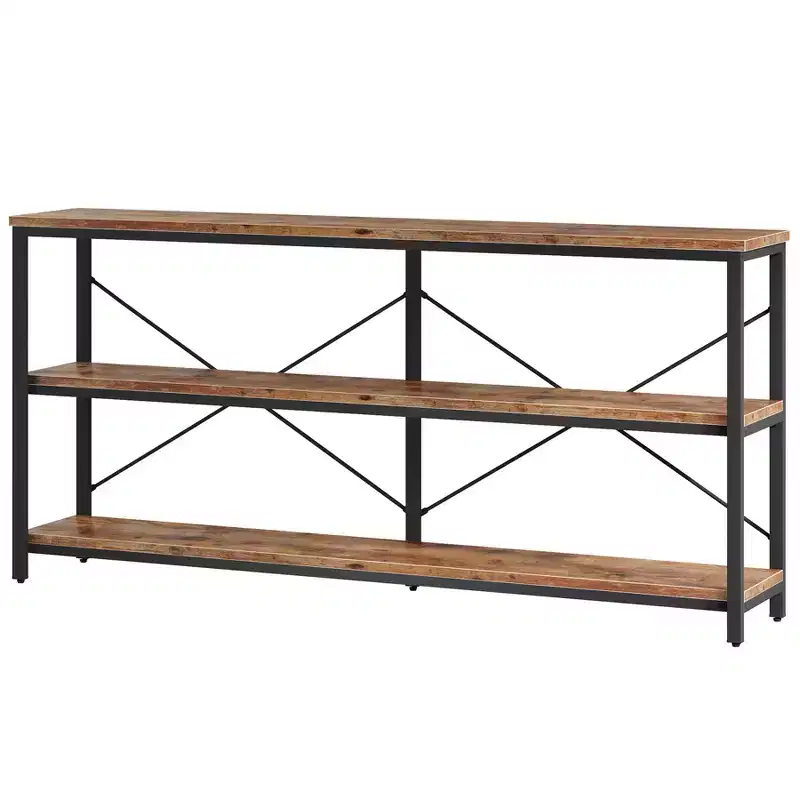 55 Inches 3 Tiers TV Stand Console Long Sofa Table