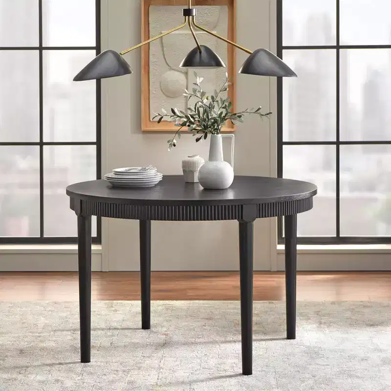 Astroria 46 Round Fluted Apron Dining Table
