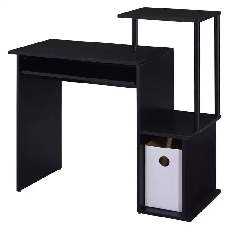 HomeStock 4.7 in.H White Color Wood Writing Desks with No Storage