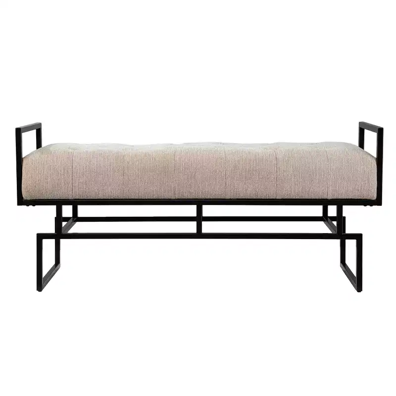 Coniston Upholstered Bench - Beige - SEI