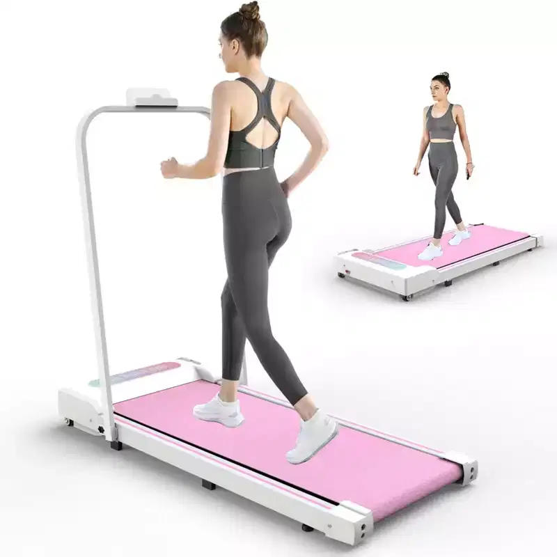 NAYSAYE Portable Treadmill Exercise Trainer Walking Jogging Machine for Home Office , Pink, 43.5*19.5*3.5