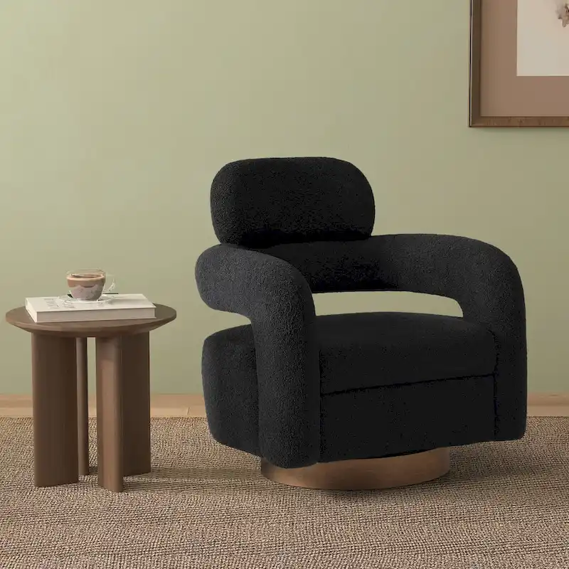 29 Wide Sherpa Swivel Chair