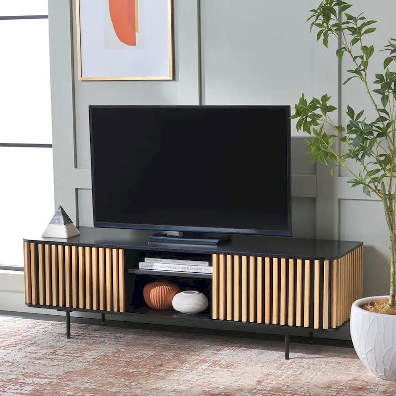 2 Door 2 Shelf Media Stand - 54Wx17Dx19H
