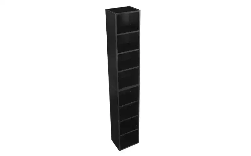 8-Tier Tall Narrow Bookshelf, Adjustable Cube Storage Cabinet for Living Room & Office
