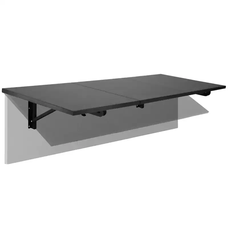 Mount-It! Heavy Duty Drop Down Table, Wall Mounted Drop Leaf Tables, Collapsible, Folding Workbench for Home Office, Laundry Room, Garage, Basement