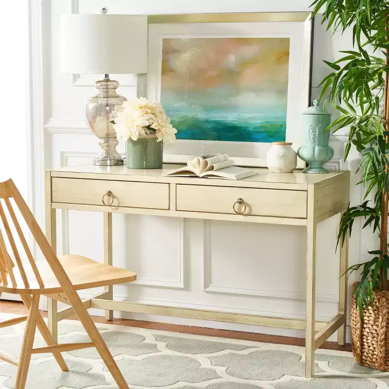 Esther 2 Drawer Desk - DSK9200 - Safavieh