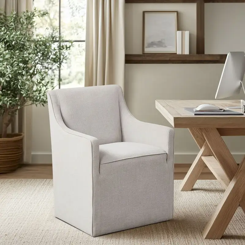 Charlotte Dining Arm Chair with Casters