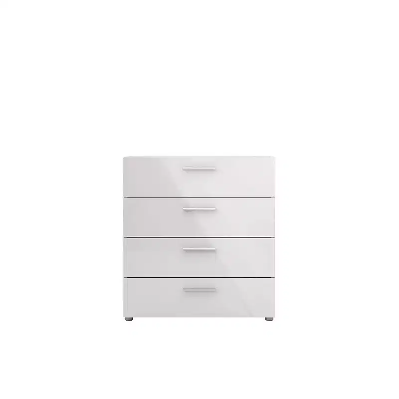 HomeStock 6.57 in.H Particle Board Vertical Dressers with 4 - Drawers in Beige Finish