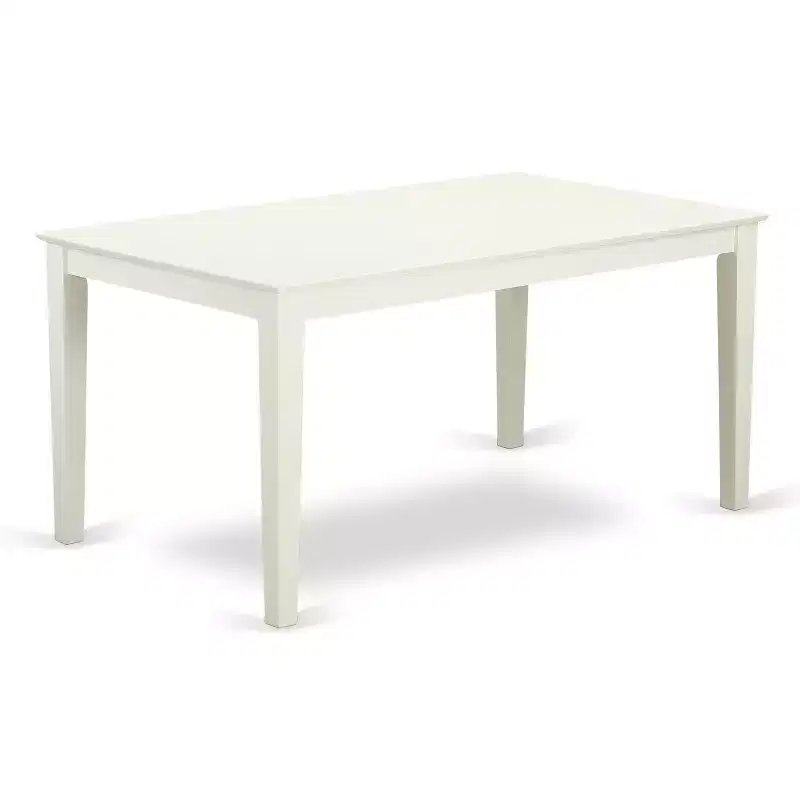 Rectangular dining table 36x60 with solid wood top