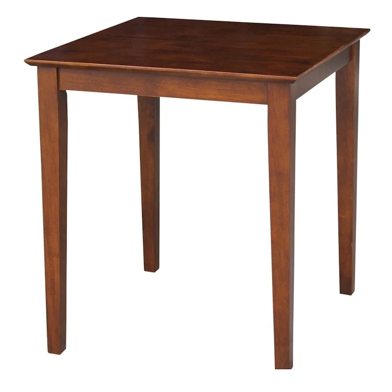 The Gray Barn Cattail Abode Espresso-finished Wood Table with Shaker Legs - Espresso