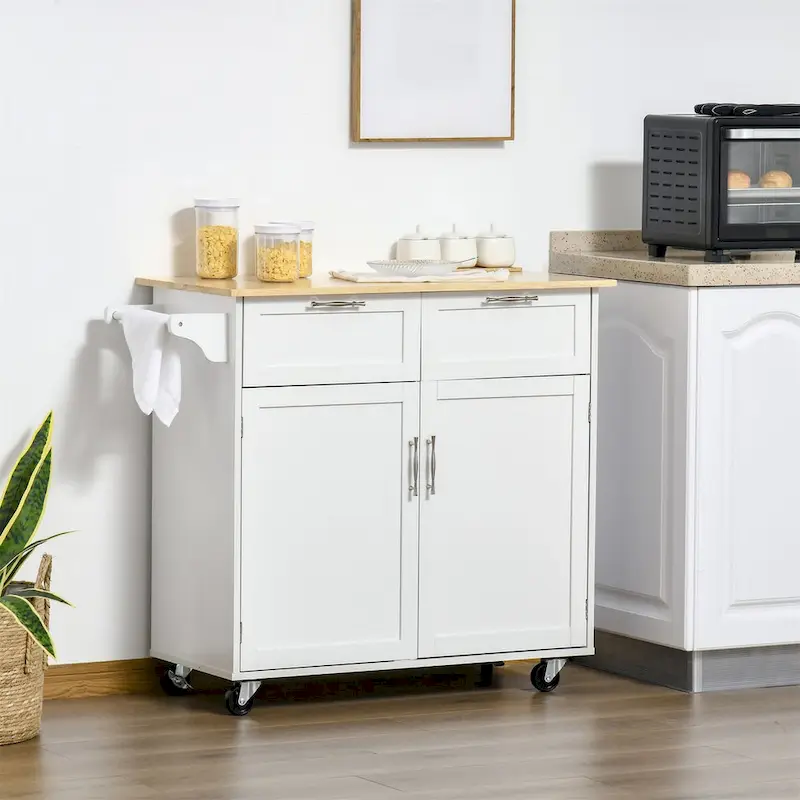 41 Modern Rolling Kitchen Island on Wheels