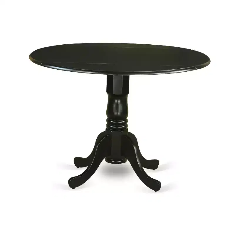 HomeStock Dropleaf Kitchen Table Set Round Dining Table With 4 Chairs