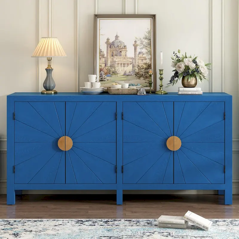 Unique Features of Ash Veneer Cabinet with Radiating Line Pattern Cabinet Doors,Suitable for Living Rooms,Corridors
